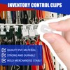 Foilswirl 100 Pack Inventory Control Clips Peg Hook Product Stoppers
