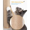 2-Pcs 34'' Wall Mounted Cat Scratcher for Large Cats, Tall