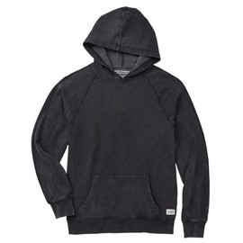 Fair Harbor The Saltaire Hoodie –– Men's Relaxed Vintage Wash Hoodie –– Incredibly Soft, Lightweight, and Breathable Black