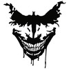 Joker Sticker Decor Film Car Sticker K076 (Matte Black, 10