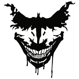 Joker Sticker Decor Film Car Sticker K076 (Matte Black, 10 x 10 cm)