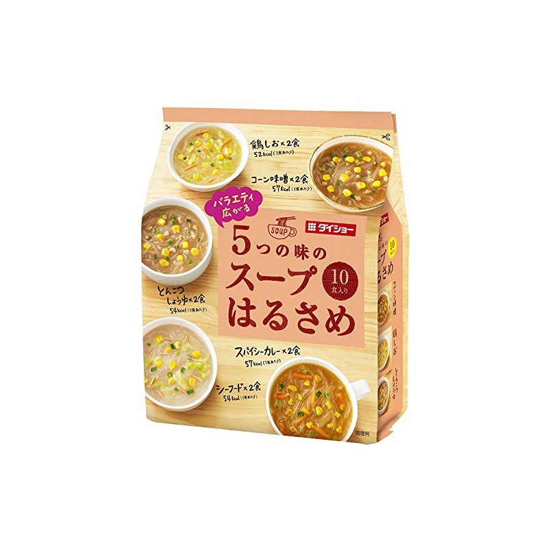 Daisho (2 Bag Set) Variety Spread 5 Flavor Soup Harusame