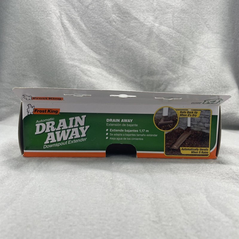 Frost King Automatic Drain Away Downspout Extender DE46BR 46" Brown