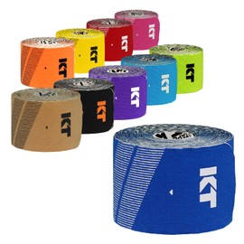 KT TAPE Kinesiology Tape (Stretchable, Includes Release Paper) KTPR20/SBPRO20 Sonic Blue Pre-Cut (2.0 x 9.8 inches (5 x 25 cm), Set of 20, No Scissors Required, Fits All Sizes, One Size Fits All