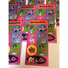 Groovy Girls Lot of 10 GROOVY GIRLS Sticker Sheets by Manhattan Toys 2004