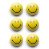 Zeller Magnet-Set Smiley 6 pcs, Metal Multi-Colour, 3 x 3