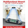 6 Pcs Multifunctional Sink Wrench & Basin Wrench Set, Plumbing