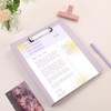 SKYDUE 3 Ring Binder with Clipboard 1 Inch, 13.2" ×