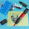 Neebol 2PCS 1600mAh Batteries Tattoo Gun,Wireless Tattoo Kit for Beginners