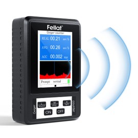 Geiger Counter, FELLAT Nuclear Radiation Detector Dosimeter for Measurement, Beta Gamma X-ray Tester, Professional Radiation Detector with LCD Display