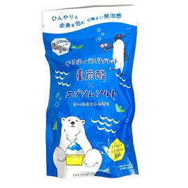 Charlie Shaved Ice Bath Bullet, 6 Pieces, 6 Doses, 8.5 oz (240 g), Bicarbonate x Epsom Salt, Cool Mint, Menthol, Heat Protection, Sparkling Bath Salt, Bath Salt, Bath Salt, Made in Japan