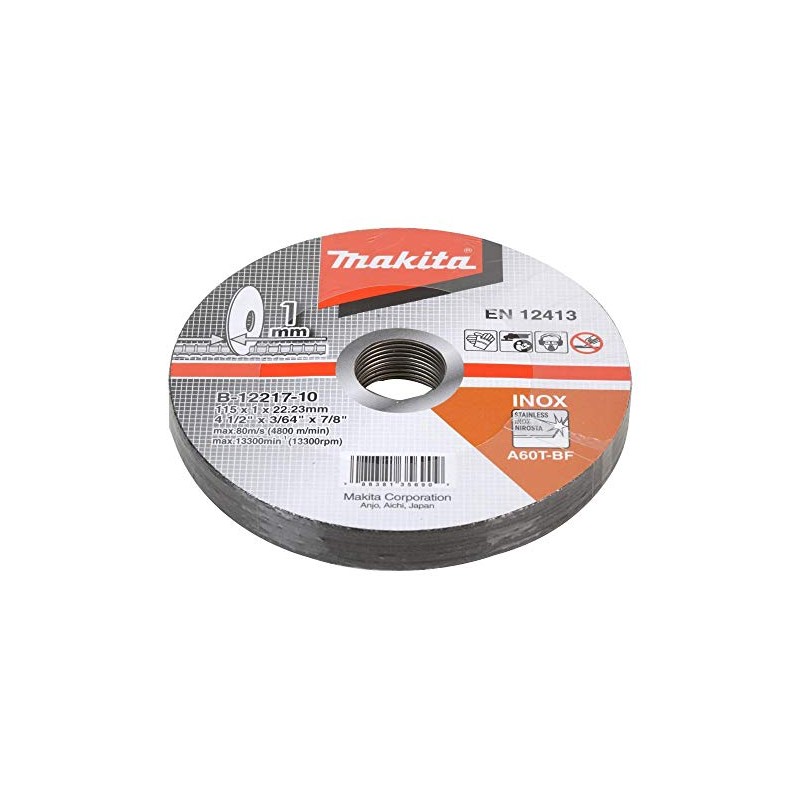 Makita METAL CUTTING DISC 1X115MM (PK10) B-12217-10