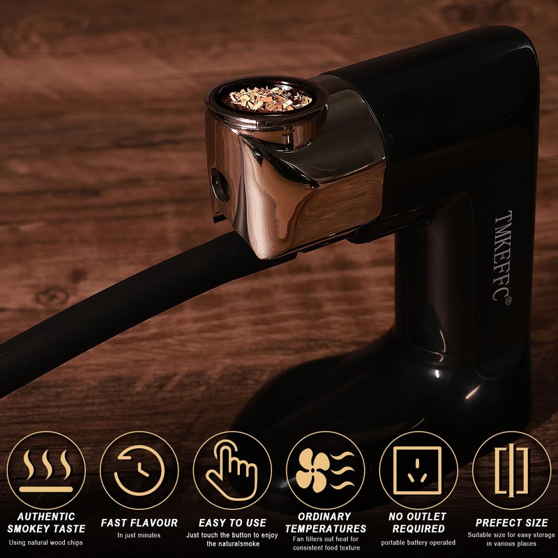 TMKEFFC Smoking Gun Food Cocktail Wet Smoke Generator Indoor Portable