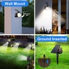 Flaow Solar Spot Lights Outdoor Waterproof IP67, 6 Pack -