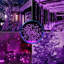 Clear Christmas Lights Set 100 Count 39 Feet LED Mini String Lights for Indoor Christmas Tree Garland Birthday Wedding Party Festival Decoration