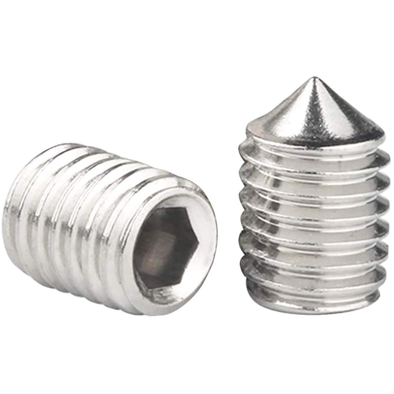 WIFUN Grub Screws (Mixed 80 Pack), A2 Cone Point Metric