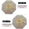 ontheway 10FT Patio Umbrella Enhanced Replacement Canopy Market Table 8