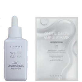 에스네이처 화이트 글로우 앰플 50ml+앰플 마스크팩 1매 S Nature White Glow Ampoule 50ml + Ampoule Mask Pack 1 sheet