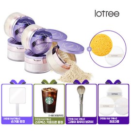 Lotree 로트리 루스 파우더 23호 베이지 2개세트(증정)스페셜 벨벳 퍼프 Lotree Loose Powder No. 23 Beige 2-Piece Set (Gift) Special Velvet Puff