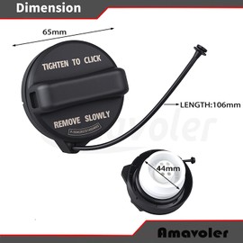 Amavoler 17670-T3W-A01 Gas Fuel Cap Replacement Fit for Honda - 2008-2017 Accord, 2006-2015 Civic, 2007-2016 CRV, 2009-2020 Fit, 2011-2017 Odyssey, 2009-2015 Pilot, 2016-2020 HRV, 2010-14 Insight.