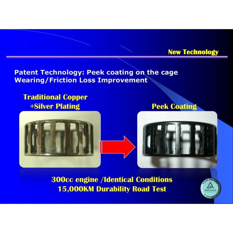 DW Yamaha Banshee-Patent Peek Coating Rod Needle Bearing Big End-2