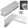 4 Pcs Gutter Valley Splash Guards,Rain Gutter Valley Roofing Gutter