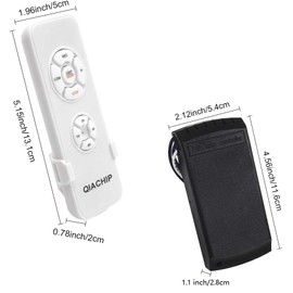 Upgrade Universal WiFi Ceiling Fan Light Remote Control Kit, Wireless Fan Speed Lamp Controller with Timing Compatiple for Alexa, Google Home, Phone,Voice Control