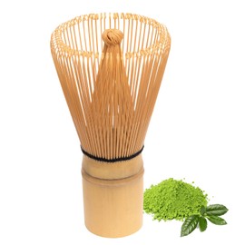 Bamboo Whisk Matcha Whisk，Bamboo Stirrer，Traditional Handcrafted Japanese Matcha Tea Mixer Brush Mixing Tool Accessory for Tea Preparation 125SG12
