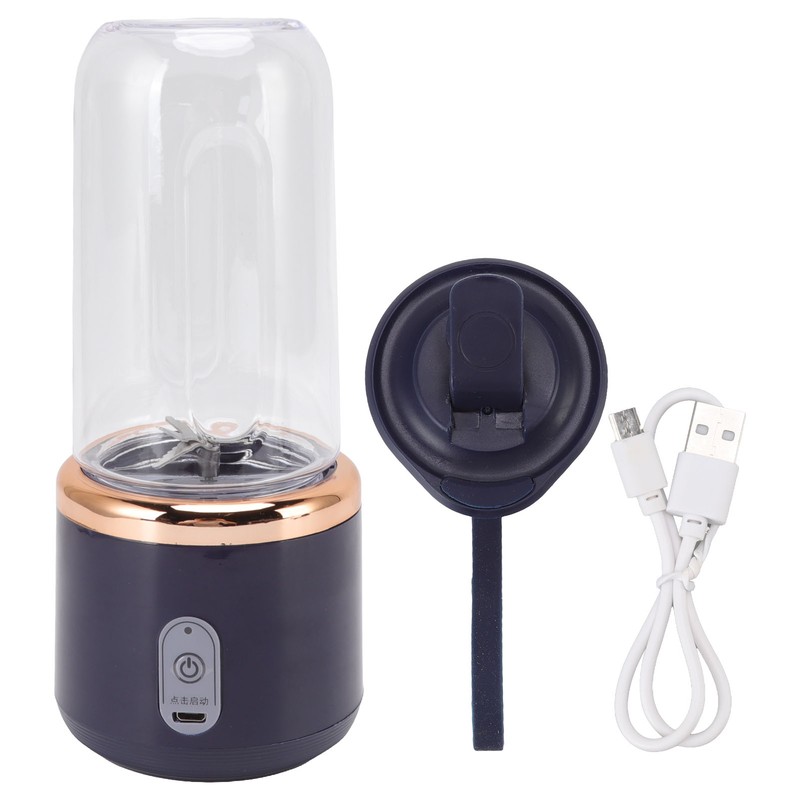 Mini Portable Blender 6 Blades High Speed 300ml USB Charging