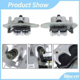 Silscvtt Front Rear Brake Calipers with Pads Replacement for Yamaha Viking YXM700 VI YXC700 YXM700 2014-2021 1XD-2580T-00-00 1XD-2580U-00-00