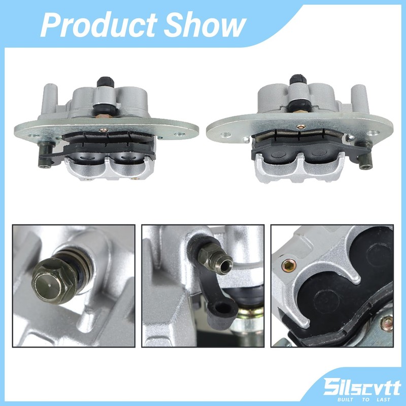 Silscvtt Front Rear Brake Calipers with Pads Replacement for Yamaha