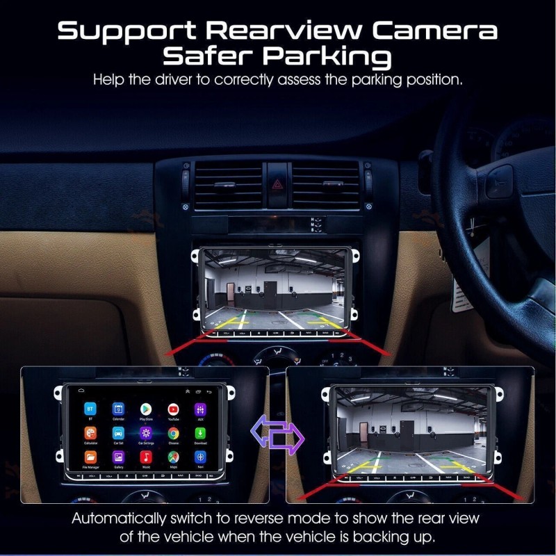 GEARZAAR 9" Android 12 Car Stereo Radio Fit Apple Carplay