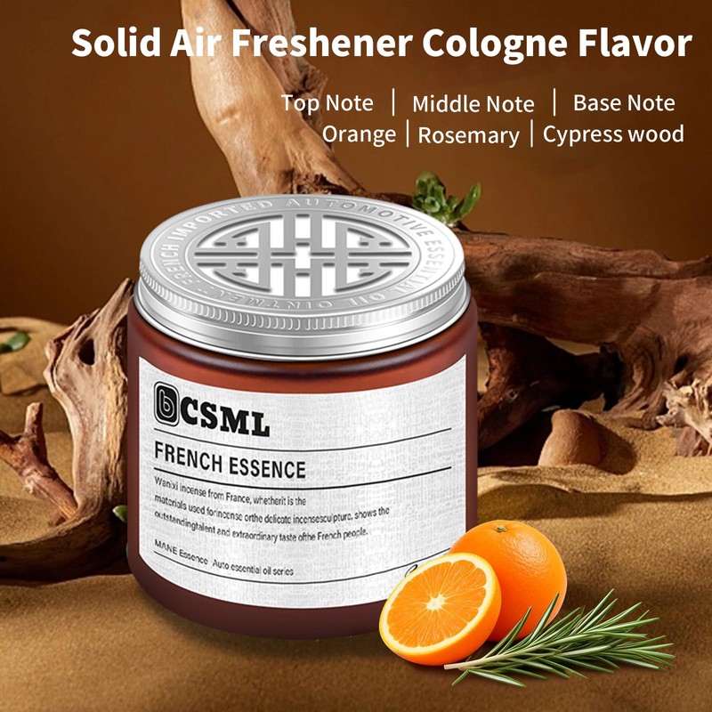Solid Car Air Freshener Long-Lasting Scent for Home, Office &