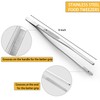 JETKONG 9 Inch Stainless Steel Kitchen Tweezers Multi-function Precision Serrated