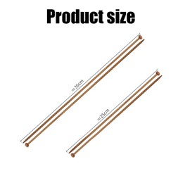 18 Pcs Knitting Needles, Bamboo Knitting Needles, 5 Sized Knitting Needles Durable Knitting Needles Set with Storage Bag Wooden Knitting Needles and Knitting for Hand Weaving