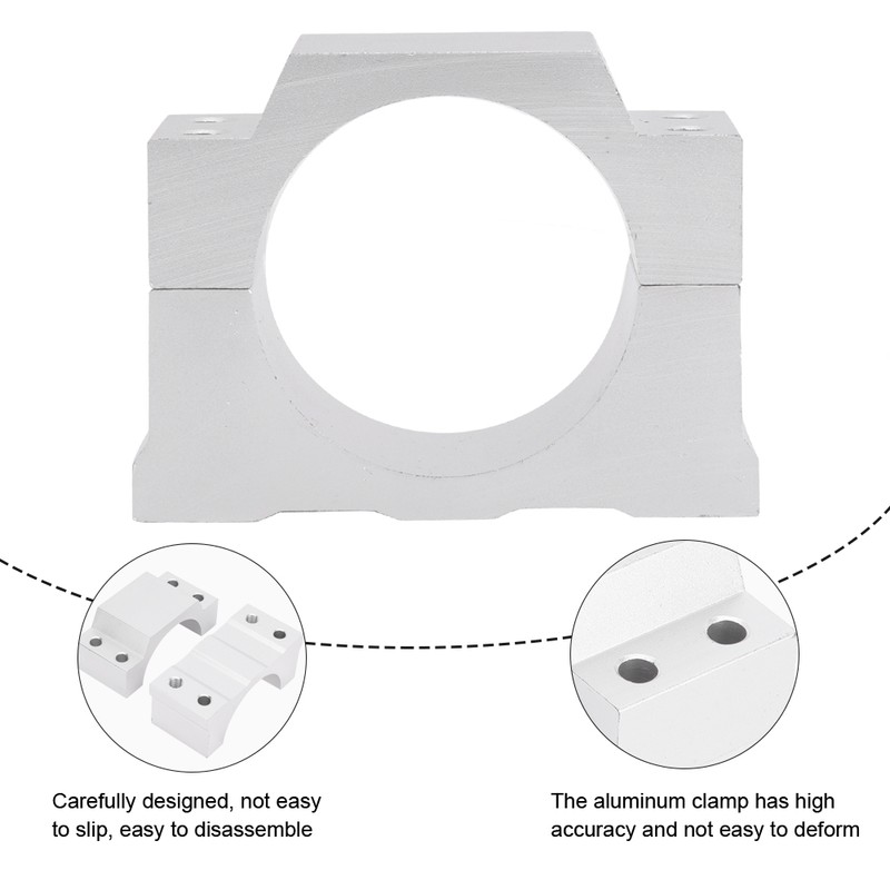 Spindle Motor Bracket Clamp for Engraving Machine 52mm Diameter with