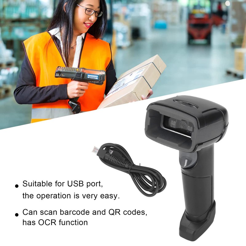 Barcode Scanner QR Code Reader Handheld Barcode Scanner Tool for