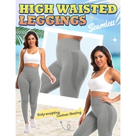 KEOVPF Empower Scrunch Butt Lifting Leggings for Women Seamless Workout Gym Leggings for Women High Waisted Yoga Pants