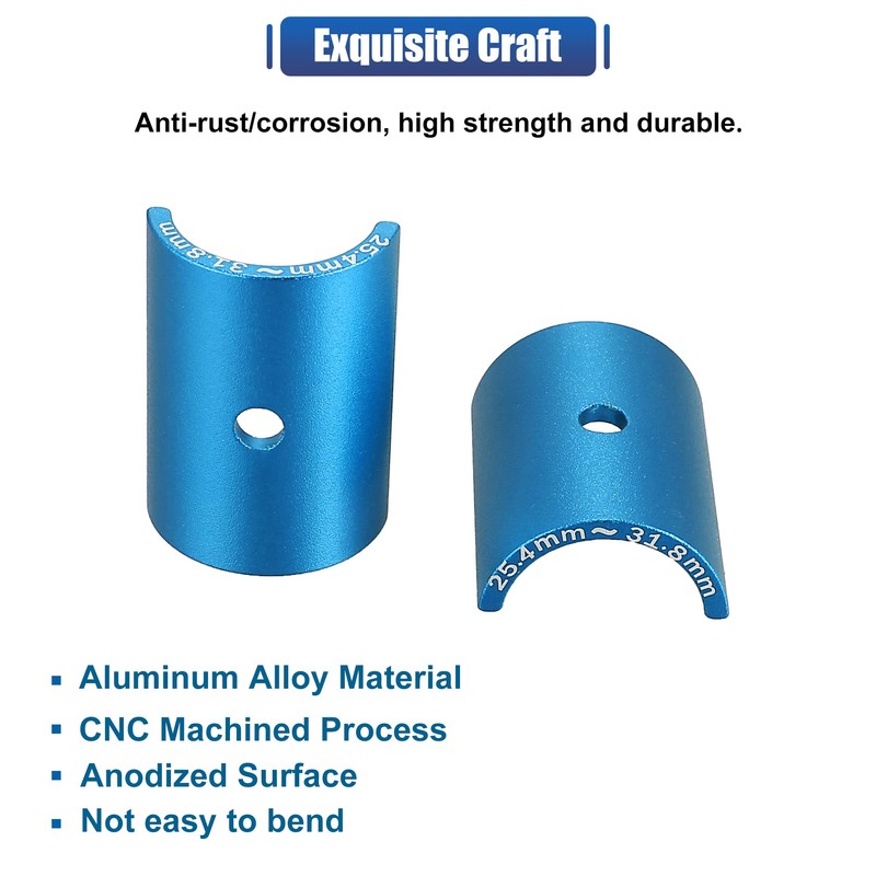 X AUTOHAUX 2 Pair Bike Handlebar Shim 25.4 to 31.8mm