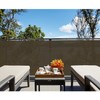 TANG 3' x 15' Brown Coffee Balcony Privacy Screen Fence