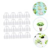 Levemolo 150Pcs Transparent Humidity Domes for Hydroponic Plants Protective Planter