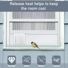 Flamorrow Dryer Vent Window Kit, 4" Window Vent Kit with