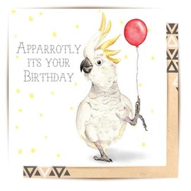 La La Land Greeting Card apparrotly its your birthday