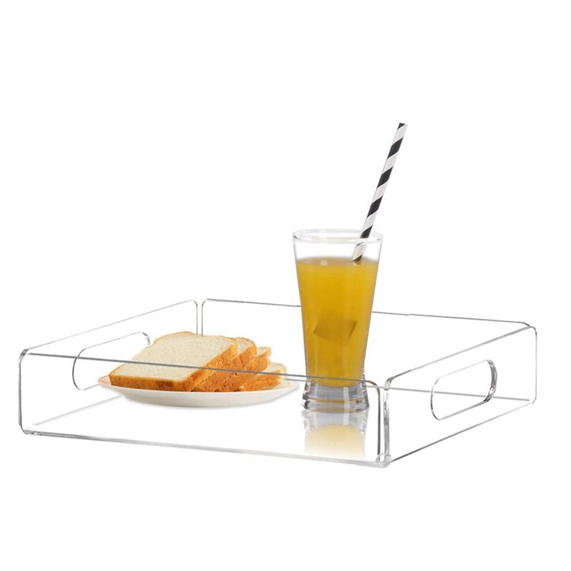 Acrylic Fruit Towel Tray Lightweight Breakfast Cheese Serving Tray with
