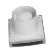 EUROPLAST Diameter 100mm Light Switch Activation Bathroom Extractor Fan -