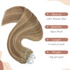 TESSHAIR Micro Loop Hair Extensions, 100% Remy Human Hair, Microlink