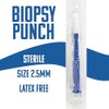 Generic Sterile Disposable Biopsy Punch Curettes, Size 2.5MM, Biopsy Dermal