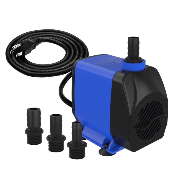 Knifel Submersible Pump 1056GPH (4000L/H 85W) Ultra Quiet with Over
