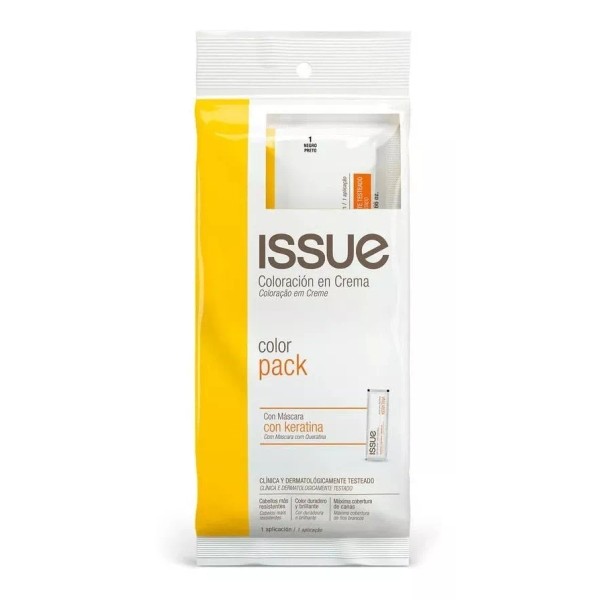 Issue Professional Coloración Color Pack Con Keratina 1a Negro Azula
