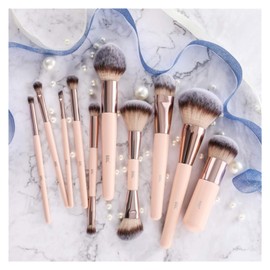 Makeup Brush, 1 x Pink Makeup Brush, Powder Foundation Brush, Dual Modeling Fluorescent Pen, Smudge Eyeshadow Brush in the Nose (Handle Color Smudge Blender)
